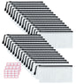Vuzvuv 30pcs 9.1"x 4.5" Mesh Zipper Pouch Zipper Bags, Zipper Case Pouch Bulk, Mesh Bag for File, Makeup, Board Game Office Home Travel Storage