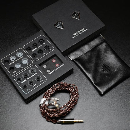 Hidizs MS3 in-Ear Monitors, 2BA+1DD Hybrid IEM Wired Earphones, Includes 3 Pneumatic Tuning Filters - Exclusive Adjustable Soundstage for Instruments, Detachable Cable for Audiophile/Musician 3.5mm