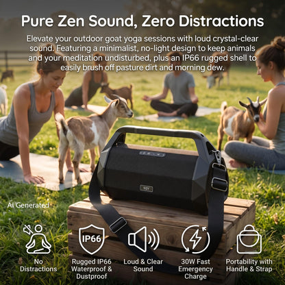 NSY Audio Portable Bluetooth Speaker, IP66 Waterproof/Dustproof