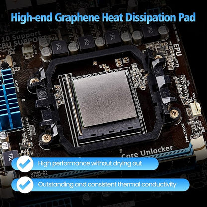Thermal Pad,50 * 50 * 0.2mm,Graphene Thermal Pads for GPU/CPU/SSD/Electronics - Highly Efficient,Compressible (50 * 50mm)
