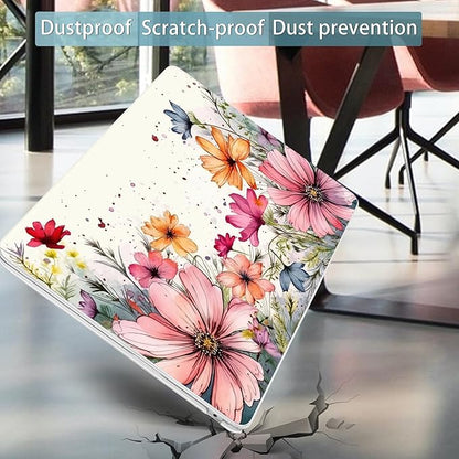 Mektron for 2025 M4 MacBook Air 13.6 Inch A3240 Case Fits 2023 A2681 M2 2024 A3113 M3 Chip with Liquid Retina Display Touch ID, Printed Plastic Hard Shell Cover for MacBook Air 13.6", Colorful Floral