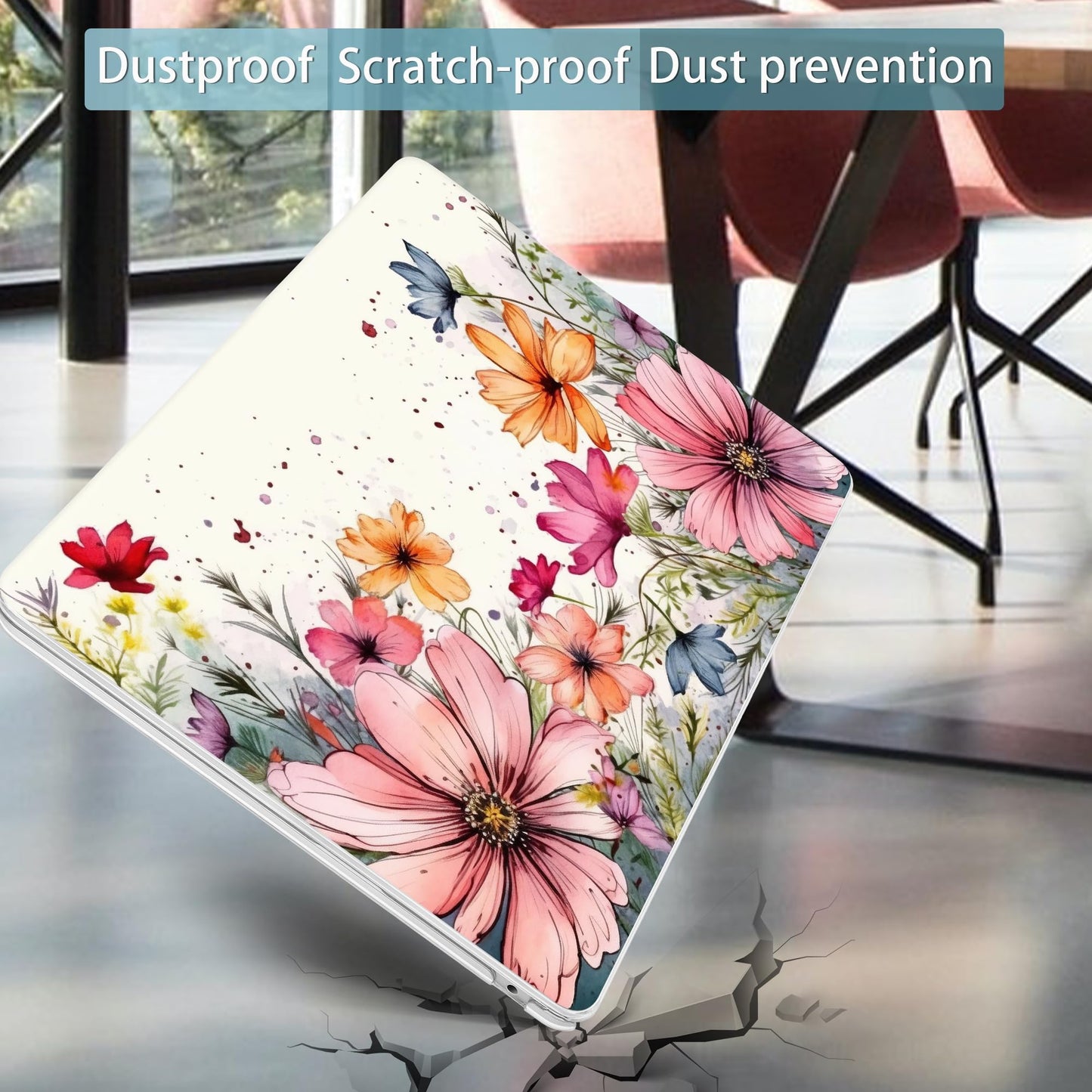 Mektron for 2026 MacBook Air 13-inch M5 Laptop Case A3449 with 13.6-inch Liquid Retina Display Fits 2025 A3240 M4 2024 A3113 M3 2023 A2681 M2 Printed Shell for MacBook Air 13.6", Colorful Floral