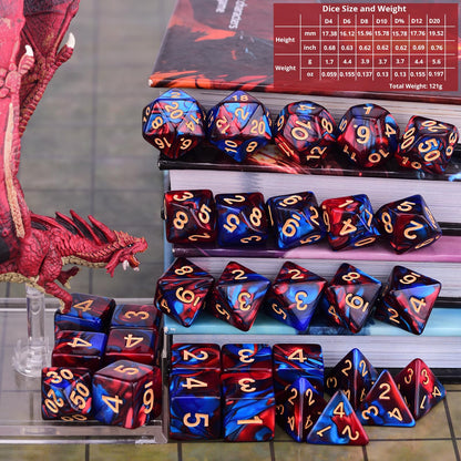 Amiven Extended Dice RPG Set