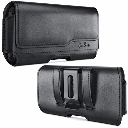 DeBin Case for Galaxy A15 A25 A35 A54 5G A53 A52 A51 A50 A20 Note 20 10+ Note 9 8 XCover Pro S24 FE S23 FE Cell Phone Belt Holder Holster Clip Pouch Cover (Fits Samsung Phone with Otterbox Case) Black