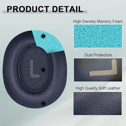 Replacement Ear Pads for JBL Tune 700(700BT)/710(710BT)/720(720BT)/750(750BT,750BTNC)/760(760NC)/770(770NC) Headphones, Headset Ear Cushions, Headset Earpads, Ear Cups Cover-Blue