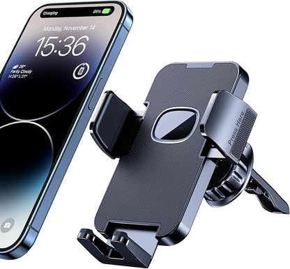 GUWEZ Car Phone Holder - Upgrade Clip Never Fall Air Vent Mount for iPhone Android Smartphone