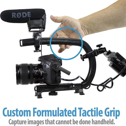 Original Cam Caddie Scorpion Video Camera Stabilizer Handle for Nikon, Canon, JVC, Toshiba, Sony, Olympus, Pentax, Apple iPhone, GoPro Hero 4, Hero 3+, Hero 3 and More - Black (0CC-0100-00)