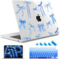 May Chen Case for MacBook Air 13/13.6 inch M5 A3449 M4 A3240 M3 A3113 M2 A2681, 2026 2025 2024-2022, Plastic Hard Shell with Keyboard Cover & Screec Protector, Watercolor Bows