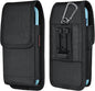 Phone Holster for Belt with Metal Clip and Magnetic Closure Compatible with iPhone 16/15/14/13/12 Pro and Non-Pro, Galaxy S25 S24 S23 S22 for Everyday Protection, M-Black