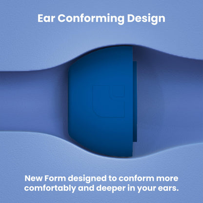 Foam Masters Ultra-Premium Memory Foam Ear Tips for AirPods Pro 1st & 2nd Gen | 3 Pairs | New Ver. | Secure Fit | Super Comfort | Better Noise Cancel | Replacement Buds (Small, Blue)