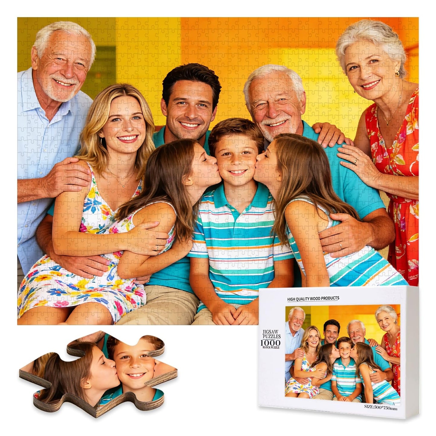 Custom Photos Puzzle, Personalized Jigsaw Puzzle for Adults 1000Pcs