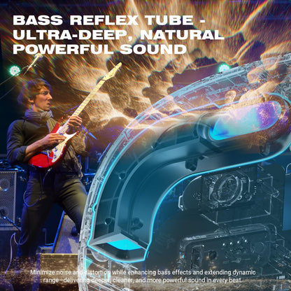 W-KING 96W Max Portable Loud Bluetooth Speaker with Lights