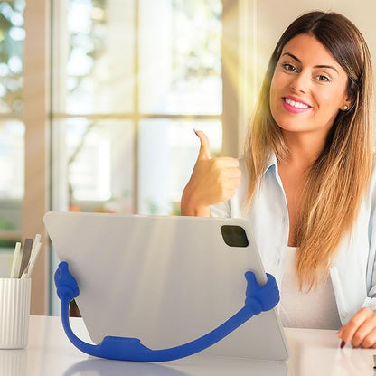 Honsky Thumbs Up 2 Pack Tablet Stand - Compatible with iPad, Samsung Galaxy Tabs, iPhone Pro Max - Universal Cute, Blue/Green