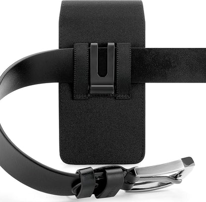 Mopaclle Nylon Cell Phone Holster for Belt, Compatible with iPhone 17 Pro Max/Air,iPhone 16 Pro Max,15 Pro Max, Galaxy S25 Plus, S24 Plus – Fits with Case On, Ideal Belt Holder for Technicians