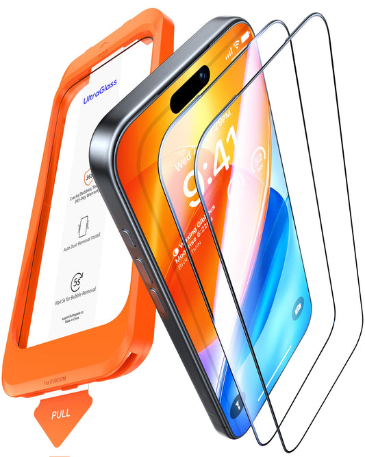 UltraGlass Ultra 9H+ Glass for iPhone 13 Pro Max Privacy Screen Protector [No.1 Military Grade Shatterproof & 100% Anti Spy] Glass Privacy Screen iPhone 13 Pro Max Tempered [Longest Durable],2 Pack