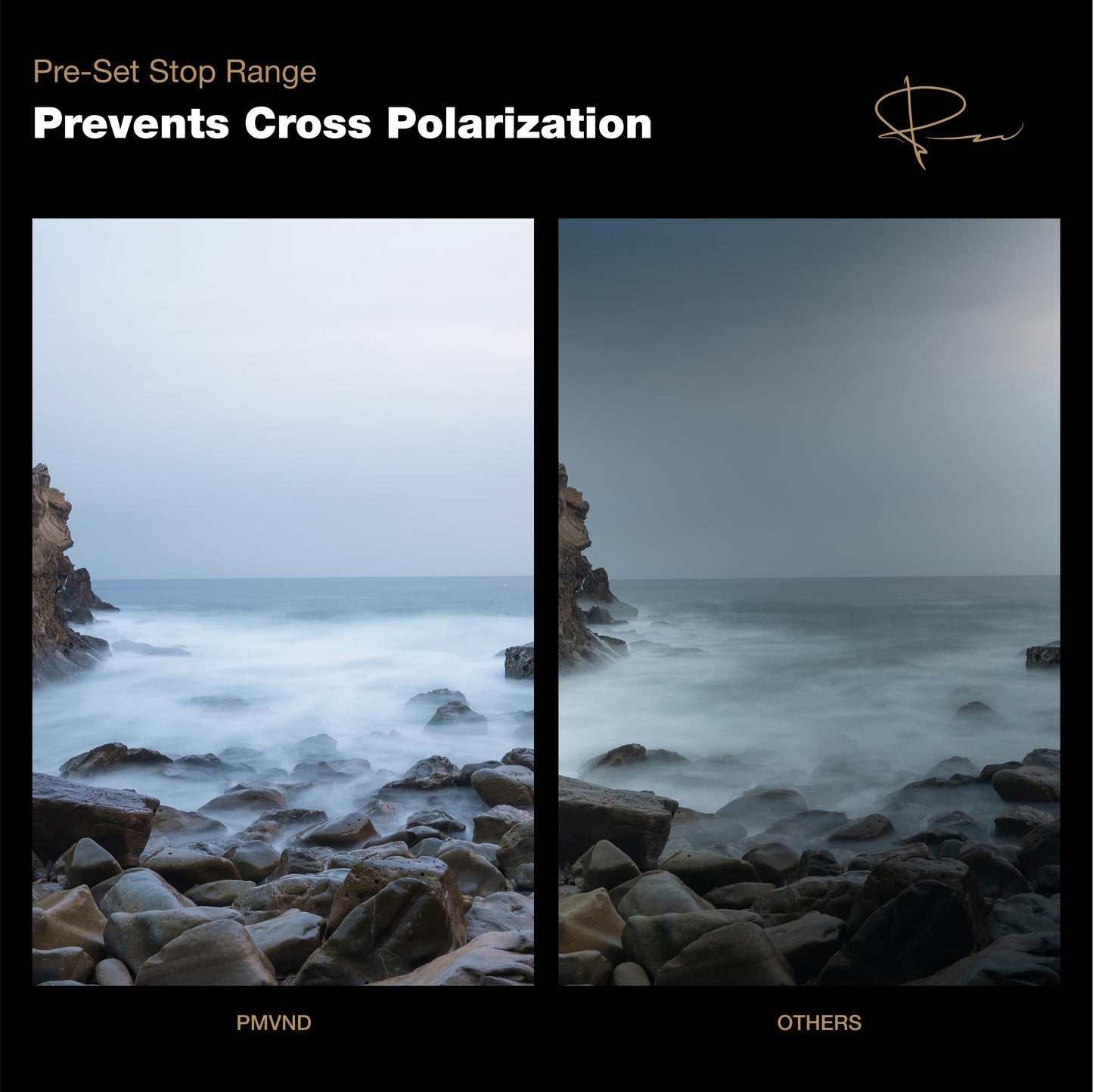 PolarPro 95mm Peter McKinnon VND Camera Filter - 6-9 Stop Variable Neutral Density Lens Filter for DSLR/Mirrorless Professional Video – PMVND Signature Edition II for Cinematic Shutter Speed Control