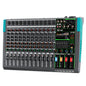 Depusheng PA12 Professional Audio Mixer Sound Board Console Desk System Interface 12 Channel Digital USB Bluetooth MP3 Computer Input 48V Phantom Power Built-in 256 Reverb Effect, Black