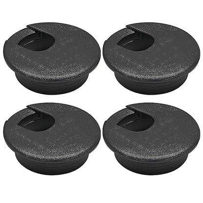 Desk Grommet 2" (50 mm), Desk Cord Hole Cover, Cable Grommet ABS Plastic, Desk Hole Grommet for Office and Home Table Cable, Detachable Cable Cord Organizer (Light Grey 4 Pcs)