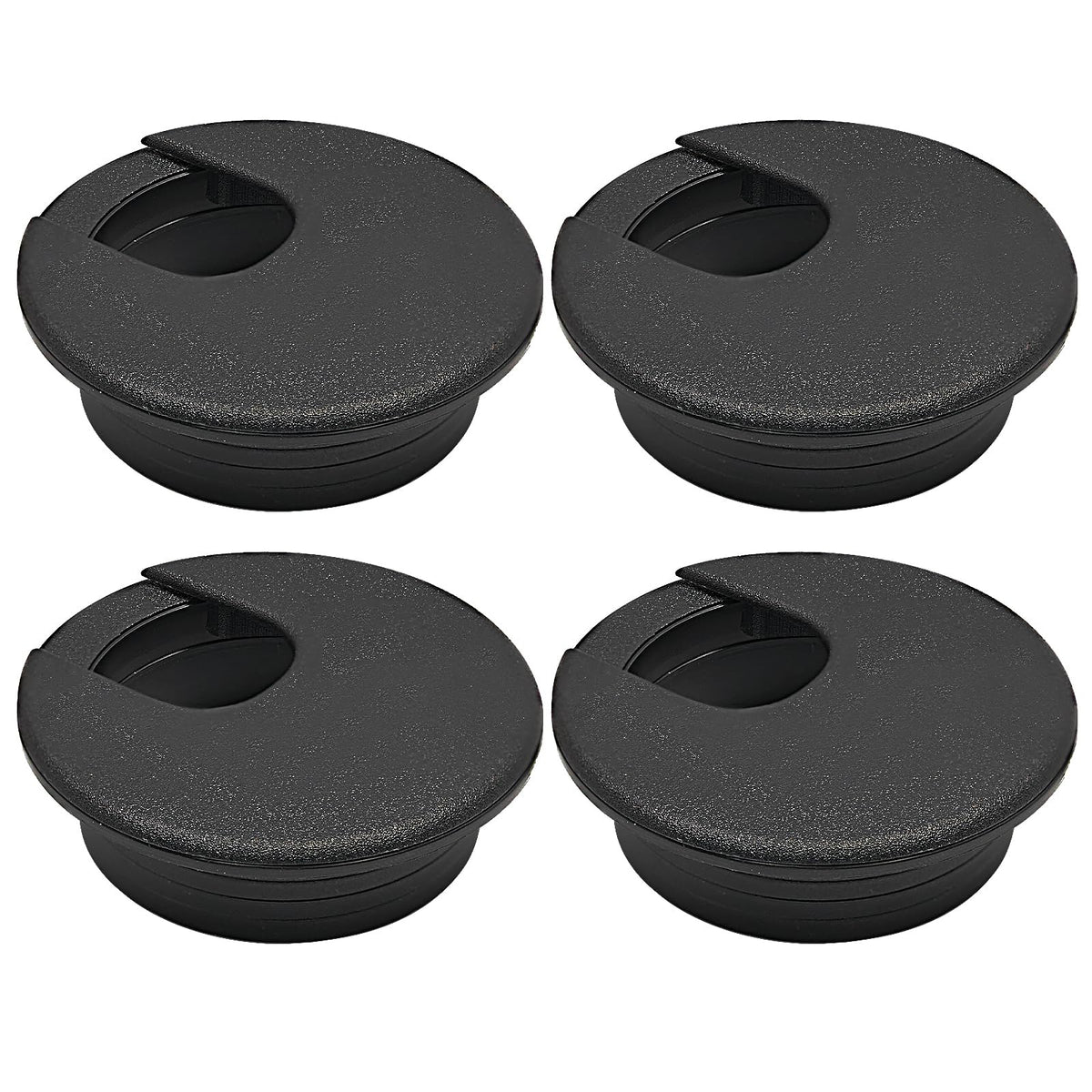 BOPOREAE Desk Grommet 1-3/8" (35 mm), Desk Cord Hole Cover, Cable Grommet ABS Plastic, Desk Hole Grommet for Office and Home Table Cable, Detachable Cable Cord Organizer (Light Grey 8 Pcs)