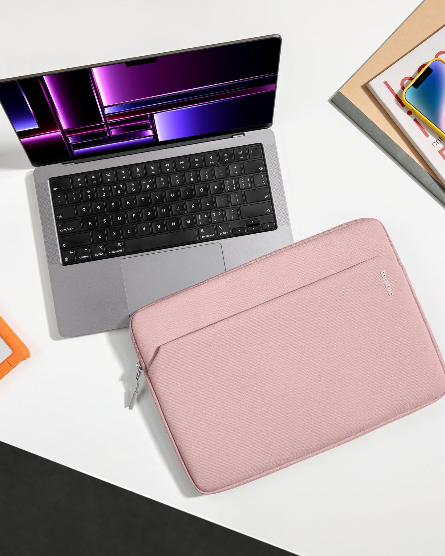 tomtoc Slim Laptop Sleeve for 15-inch 2026 New MacBook Air M5/A3448, M4/A3241, M3/M2, 15 Inch Microsoft Surface Laptop AI PC/7/6, Dell XPS 15 Plus, Recycled Water-Resistant Protective Case Bag