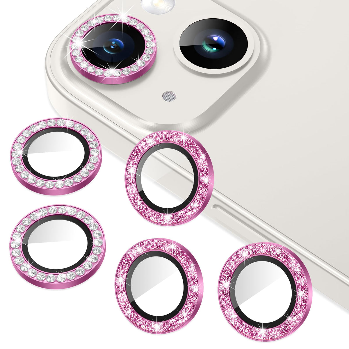 AGVEE 3+3 6 Pack for iPhone 12 & Mini & Pro Camera Lens Protector Cover