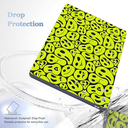 Case for MacBook Air 15 Inch 2025 2024 2023 Release M4 A3241 M3 A3114 M2 A2941, Hard Shell with Screen Protector & Keyboard Cover, Compatible with Touch ID, Distorted Emoticon