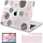 Mektron Case for MacBook Pro 16 Inch A2141 Cover 2019 Release 16" with Liquid Retina Display/Touch ID, Plastic Hard Shell with Keyboard Skin & Screen Protector & Dust Plug, Chamomile