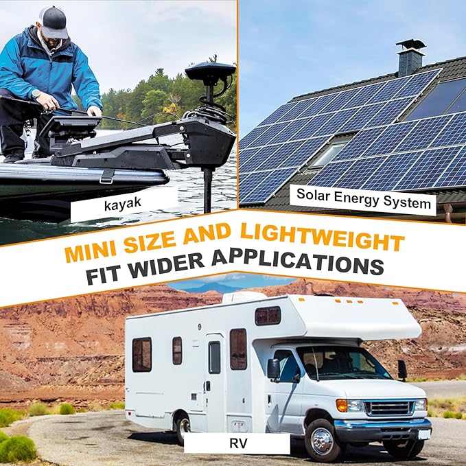 BtrPower 12V 100Ah Mini LiFePO4 Battery with Small Size and Light Weight, Built-in 100A BMS and Grade A Cells, Up to 15000 Cycles & 10-Year Lifespan for RV, Solar, Trolling Motor & Camping.