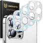 UniqueMe 3 Packs Compatible for iPhone 14 Pro Max/iPhone 14 Pro Camera Lens Protector Acrylic [Not Glass],[Case Friendly][Scratch-Resistant][Night Shooting Mode]-Glitter Silver