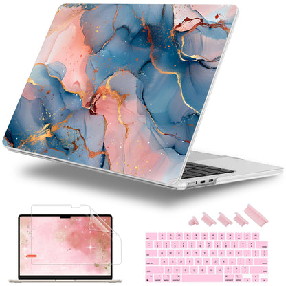 Lepeoac Case for 2026/2025/2024/2023 MacBook Air 15-inch Laptop Release M5 A3448 /M4 A3241 /M3 A3114 /M2 A2941, Stylish Protective Hard Shell Cover for MacBook Air 15.3 inch, Abstract Art P492