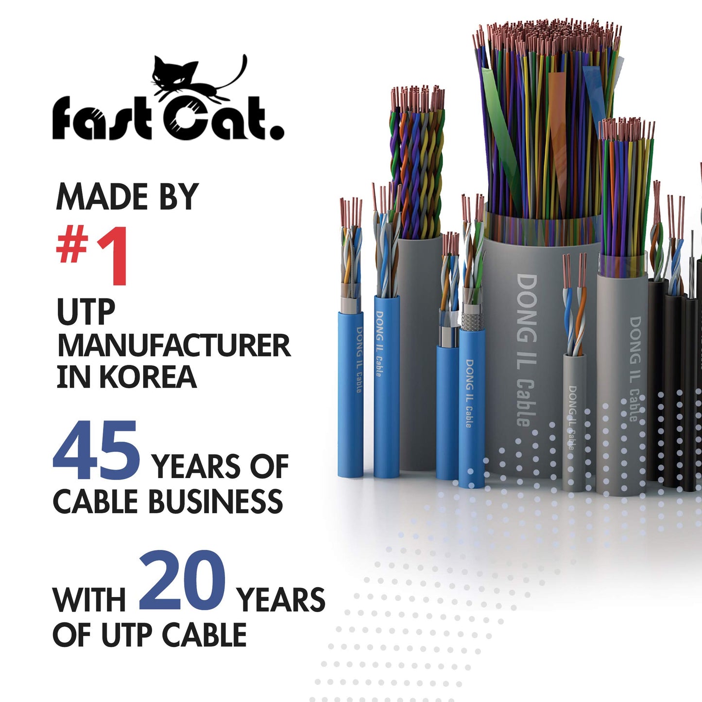 fast Cat. Cat5e Ethernet Cable 1000ft - ETL Listed 24 AWG, CMR, Insulated Bare Copper Wire Cat 5 ethernet Cable with FastReel - 350MHZ / Gigabit Speed UTP Cable Cat5e - CMR (Blue)