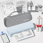 Inkless Portable Printer for Travel, Wireless Thermal Printer Supports 8.5" x 11" US Letter Size, Bluetooth Machine Includes Carry Case and 3 Rolls of Thermal Paper Kit, Blue