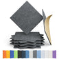 12 Pack Hexagon Acoustic Panels Self Adhesive Sound Proof Foam(Silver Gray)