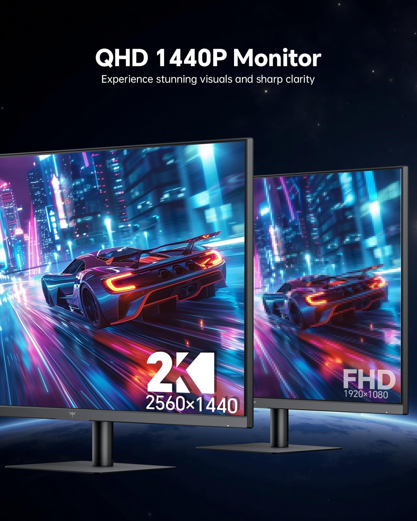 KTC 32 Inch 2K 120Hz Computer Monitor, IPS QHD 2560x1440 Monitor HDR H32T13