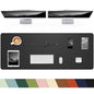Desk mat Large, Leather Desk Pad Protector,Office Desk Mat,Mouse Pad, Non-Slip Desk Blotter, Laptop Desk Pad, Waterproof Desk Writing Pad for Office&Home (Black, 55" x 24")