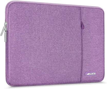 MOSISO Laptop Case 16 inch, 15-15.6 inch Laptop Sleeve Compatible with MacBook Pro 16 M4 M3 M2 M1, HP Acer Dell Lenovo ASUS Notebook, Polyester Vertical Computer Sleeve Bag with Pocket, Light Violet