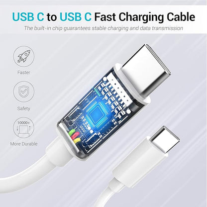Phone 15 16 Charger, 30W Super Fast Charging, USB C Block Type C Cable Cord 10ft for iPhone iPhone 16,16 Plus,16 Pro,16 Pro Max, iPhone 15, iPad Pro 12.9/11, Galaxy S24,S23-2Pack