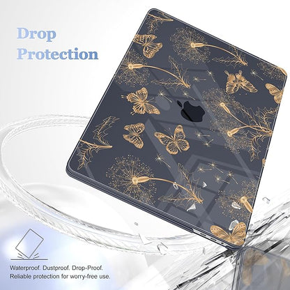 for MacBook Pro 16 inch Case 2019 2020 Release Model A2141, Plastic Hard Shell Cover with Keyboard Cover for MacBook Pro 16 inch with Touch Bar & Touch ID - Butterflies