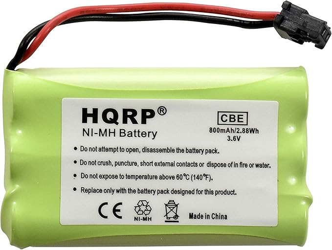 HQRP 5-Pack Cordless Phone Battery Compatible with Uniden PowerMax 5.8GHz 30878864022, Powermax 2.4 GHz, GE TL26402, GP 80AAALH3BMX, 80AAALH3BMZ Replacement