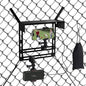 Cell Phone Fence Mount with Shade, Fence Phone Holder Mounting Kit for iPhone, GoPro, Mevo Start, Insta360 and Other Action Cameras, Streaming Kit for Recording Baseball, Softball and Tennis