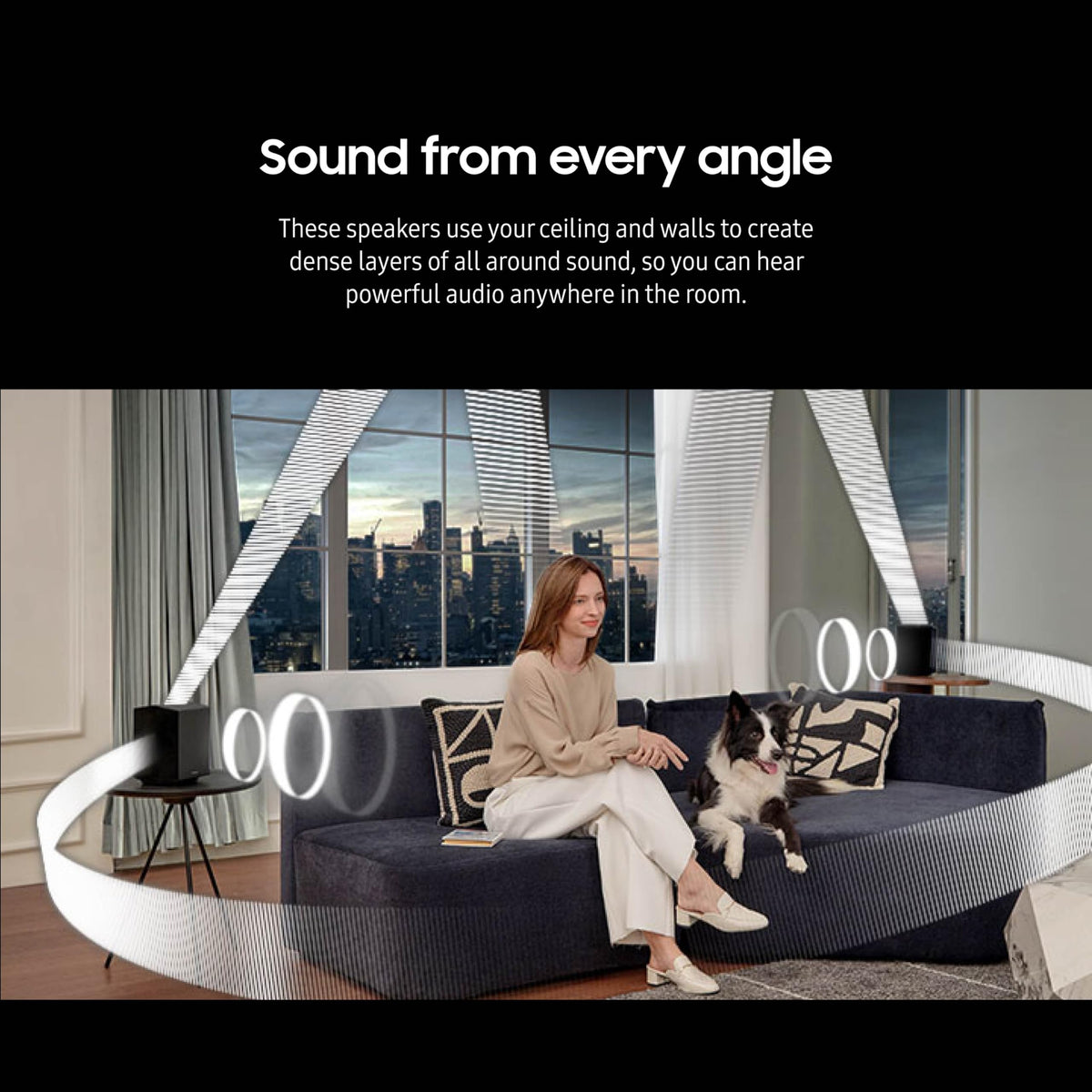 SAMSUNG Q990D 11.1.4ch Soundbar w/Wireless Dolby Atmos Audio, Rear Speaker Included, Q-Symphony, SpaceFit Sound Pro, Adaptive Sound, Game Mode Pro with Alexa Built-in, HW-Q990D/ZA