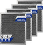 97007696 Charcoal Filter Replacement for Range Hood 41F Grease Filter 6105c 8-3/4" x 10-1/2" Aluminum Mesh Charcoal Carbon Filter Compatible with Most Brand Stove Vents -4 PACKS by Fetechmate