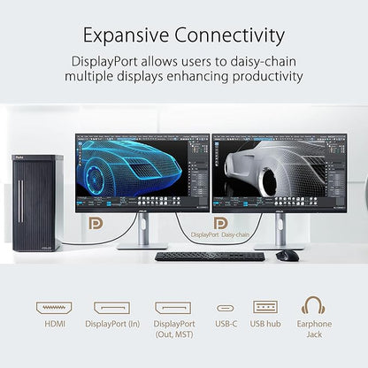 ASUS ProArt Display 24” (23.8 inch viewable) 1440P Professional Monitor (PA24ACRV) – IPS, QHD (2560 x 1440),Pre-Calibrated, 95% DCI-P3, ΔE < 2, Calman Verified, USB-C PD 96W, HDR400, 3 yr Warranty