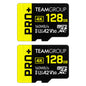 TEAMGROUP A2 Pro Plus Card 128GB x 2 Pack Micro SDXC UHS-I U3 A2 V30, R/W up to 160/110 MB/s for Nintendo-Switch, Gaming Devices, Tablets, Smartphones,4K Shooting, with Adapter TPPMSDX128GIA2V3064