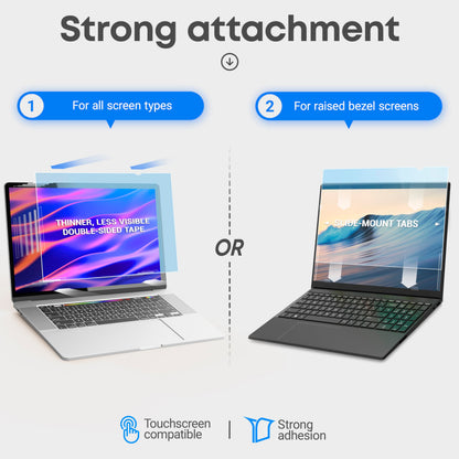 VINTEZ 15.6 inch Blue Light Blocking Screen Protector Panel for 16:9 Widescreen Computer Monitor and Laptop - PC Anti-UV Eye Protection Filter Film - Anti-Scratch Diagonal Frame Shield [1 Pack]