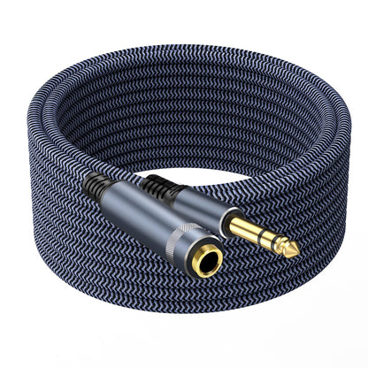 TAISUSAN 1/4 inch 10ft Stereo Headphone Guitar Cable, Male to Female, Quarter inch Headphone Extension