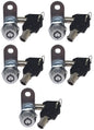5/8" Tubular Cam Lock (5 Pack-180° Chrome) RV, Toolbox, Cabinet Replacement