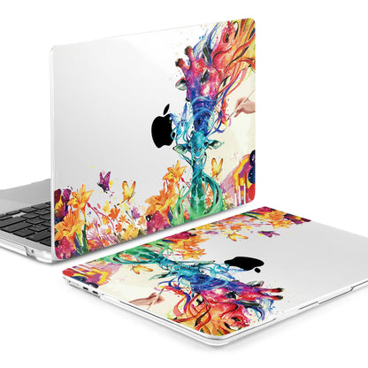 Batianda Premium Case for New MacBook Air 15 inch with M5 M4 M3 M2 Chip 2026 2025 2024 2023 Release, Designed Ultra-Slim Hardshell & Keyboard Cover & Screen Protector 4-in-1 Bundle, Colorful Deer