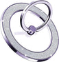 Magnetic Phone Ring Holder for MagSafe, Magnetic Phone Grip for iPhone, Compatible with iPhone MagSafe Wireless Charging. (Glitter Purple)