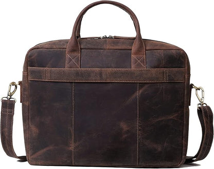 VC VINTAGE COUTURE Leather briefcase bag for men Leather Laptop Bags For Men and Women Travel Messenger Bag